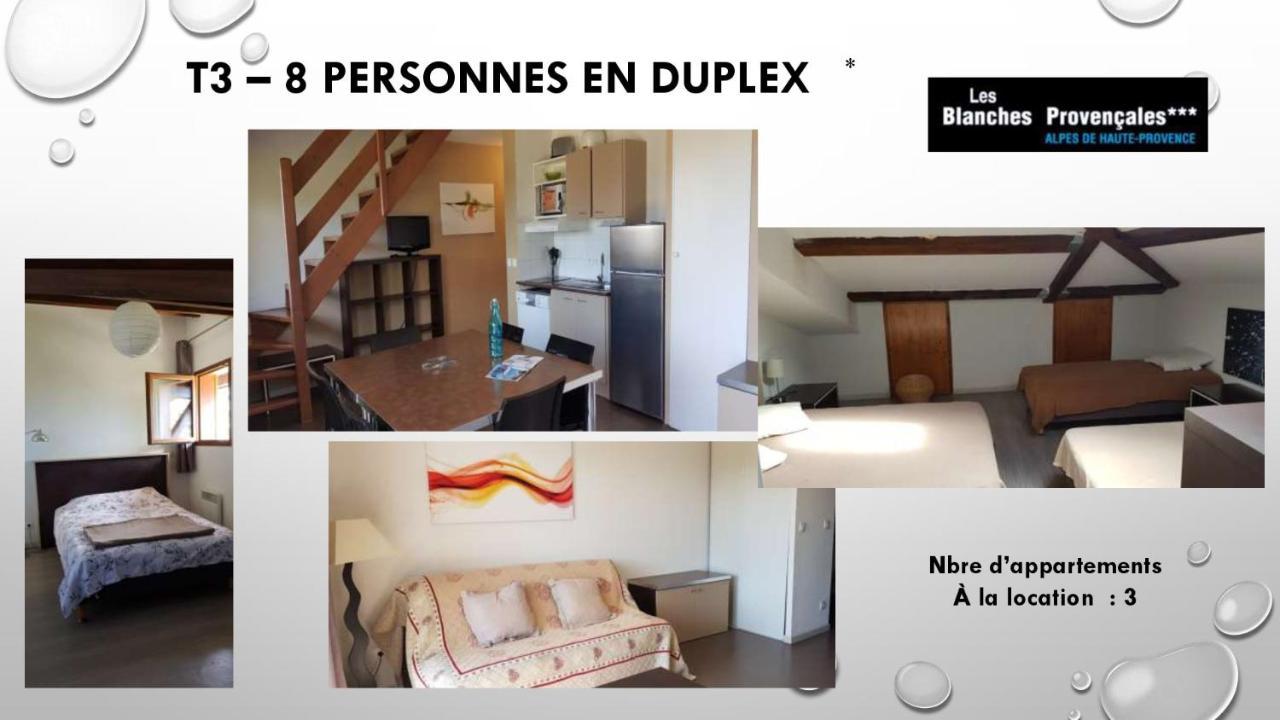 Bed and Breakfast Les Blanches Provencales Selonnet Exterior foto